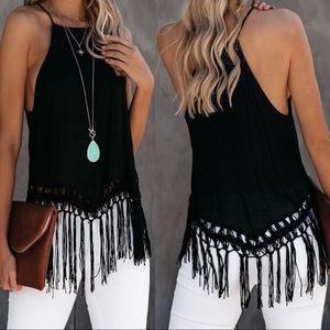Just In! Can’t resist macrame tassel tank
